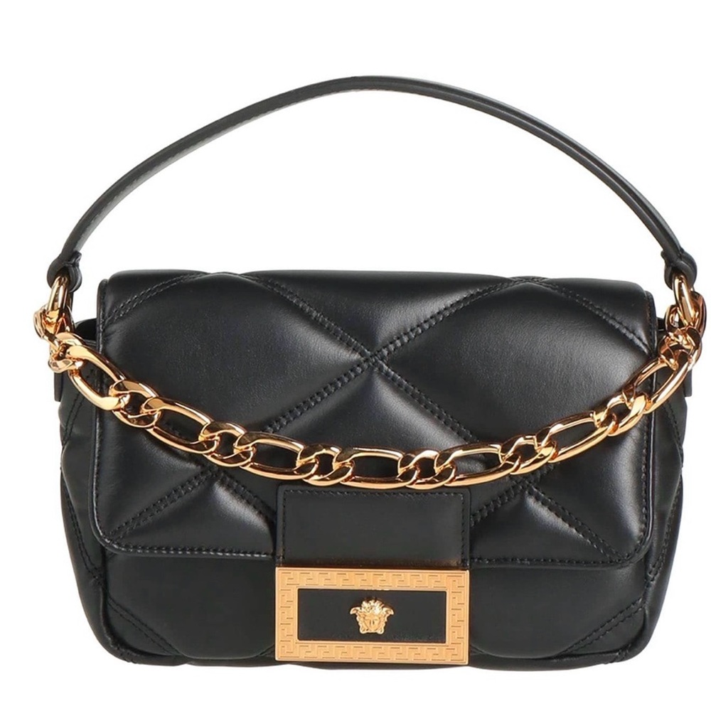 Versace La Medusa Quilted Leather Shoulder bag
